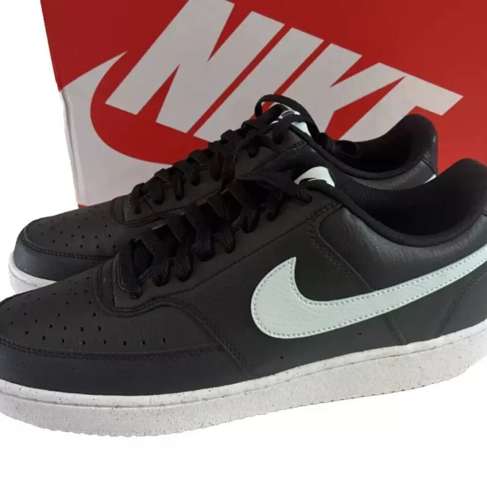 NEW NIKE Court Vision Lo NN Black / Glacier Blue - White Men's US 11 DH2987-006